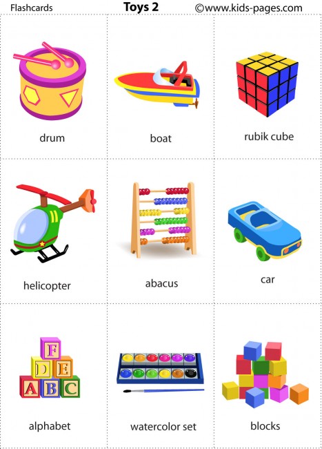 Toys 2 flashcard